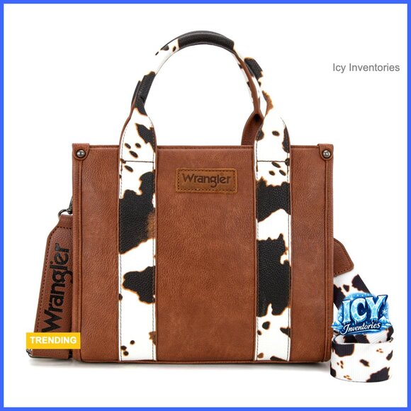 PU Leather Tote Bag with Detachable Strap, Top Zipper Closure - Picture 1 of 7